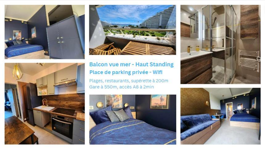 L'astronaute - Balcon Vue - Clim - Place Parking Privee - Marina Baie Des Anges Appartement Villeneuve-Loubet