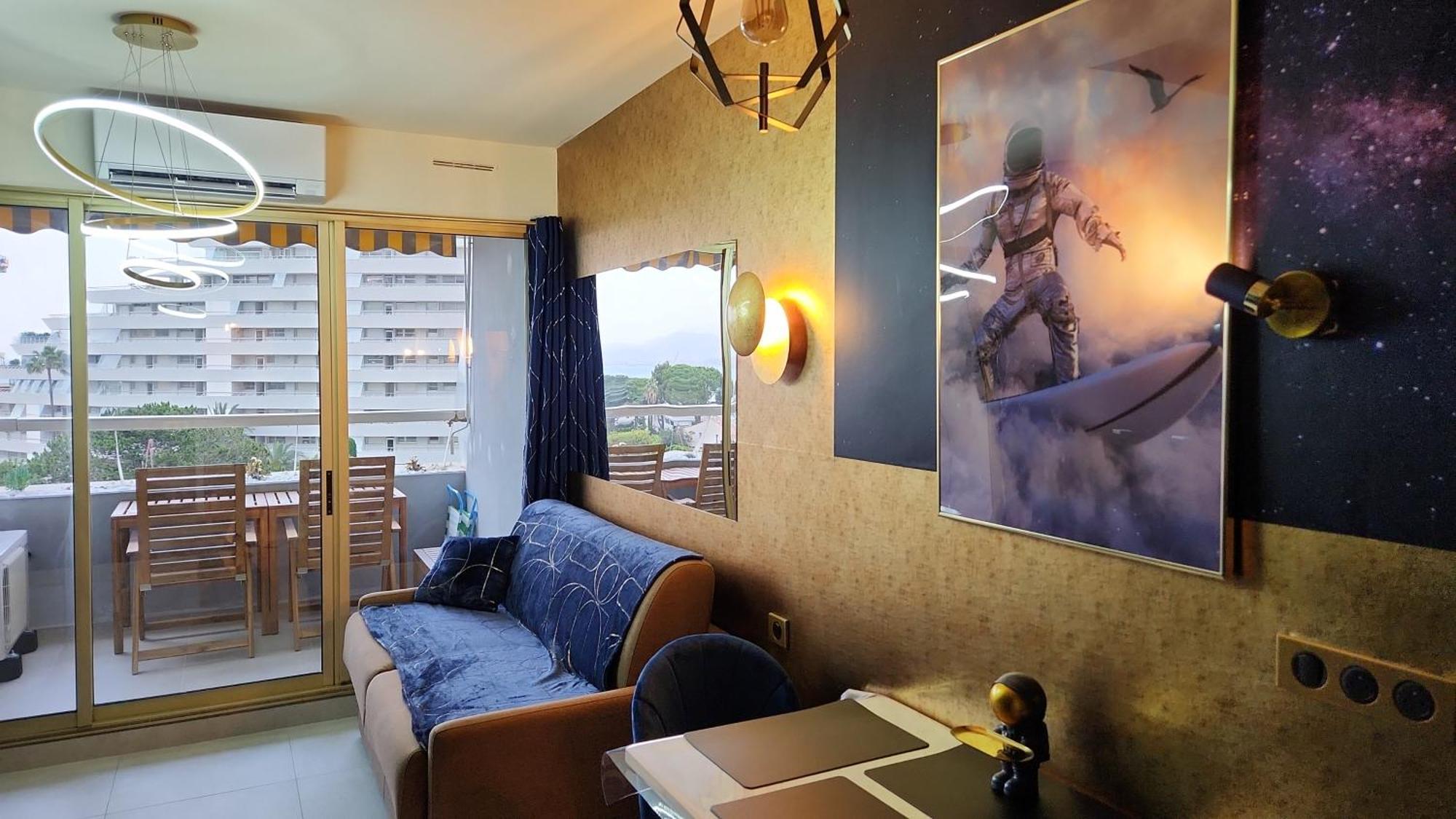 L'astronaute - Balcon Vue - Clim - Place Parking Privee - Marina Baie Des Anges