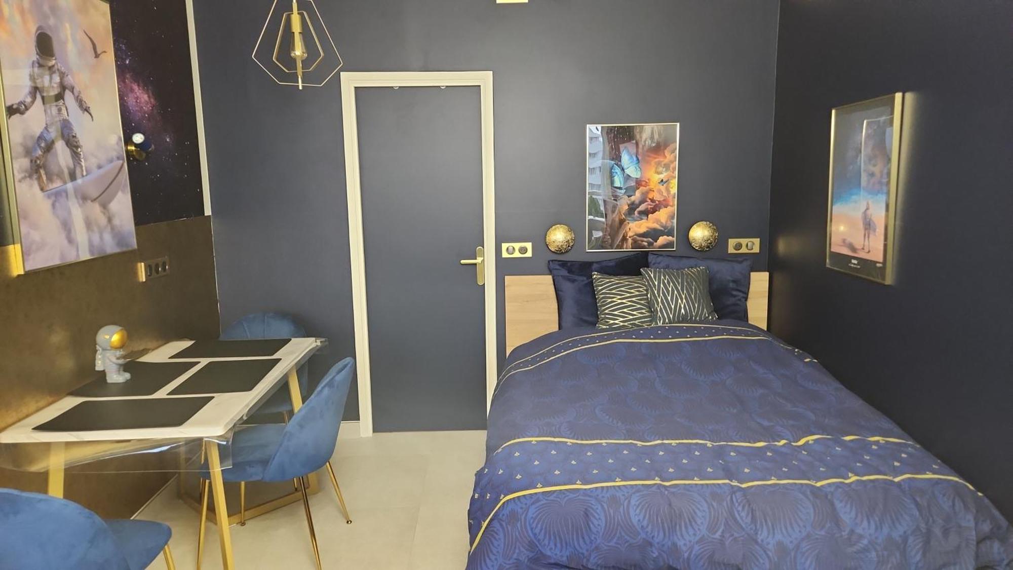Apartment L'astronaute - Balcon Vue - Clim - Place Parking Privee - Marina Baie Des Anges *